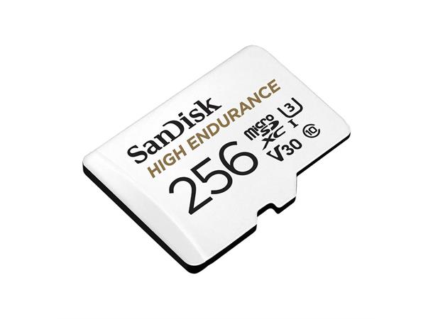 Sandisk High Endurance microSDHC 256GB Class10, høy ytelse, egnet for dashcam