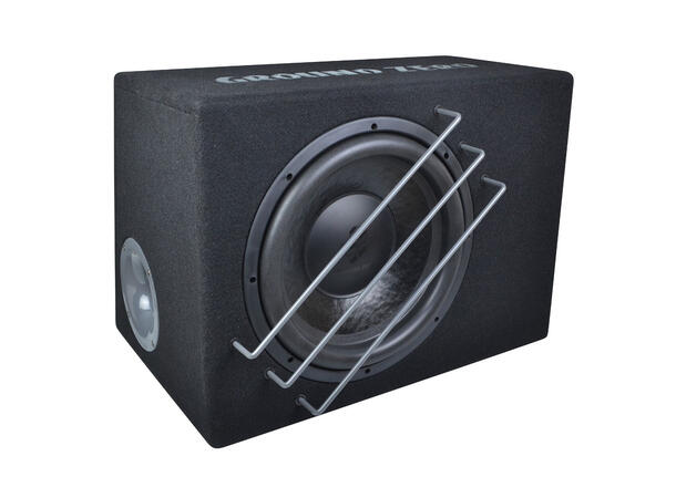 Ground Zero 24V basspakke 12" 12" sub i kasse, forsterker, kabelsett