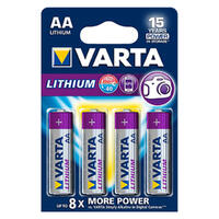 Varta AA lithium batterier 4pk