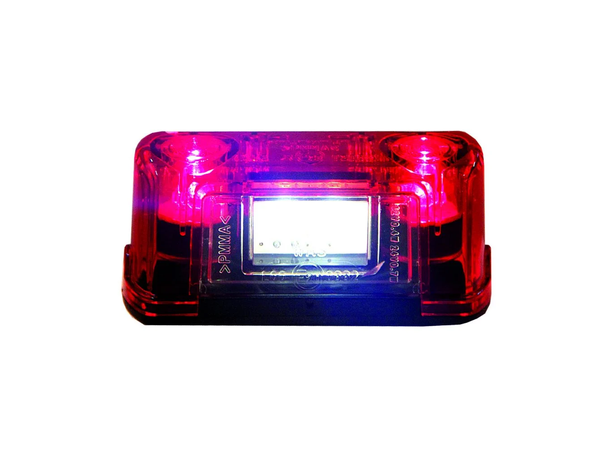 Strands skiltlys/posisjonslys rødt glass LED skiltlys/posisjonslys, pris per stk